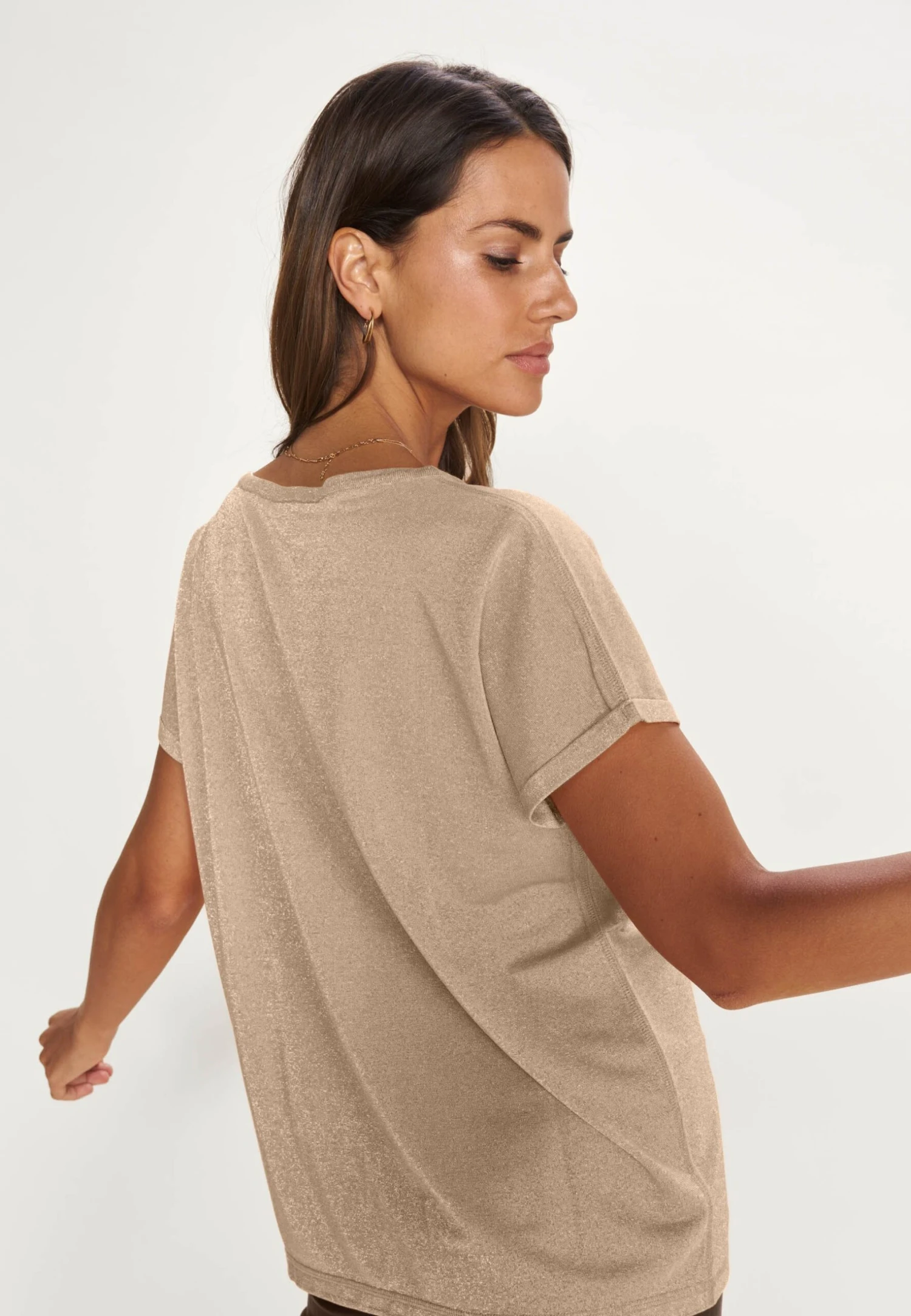 Mos Mosh Kay Tee - T-Shirt Basic - Gold 3 Mos Mosh Kay Tee - T-Shirt Basic - Gold - Afbeelding 3