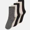 Anna Field 5 Pack - Sokken - Beige/Black/Grey