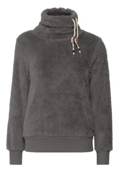 OXMO Oxanniki - Fleece Trui - Grey -Dameskledingwinkel e80ea954e5da45d3a98dcb902f528315