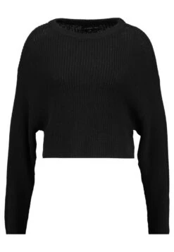 Even&Odd Cropped Jumper - Trui - Black -Dameskledingwinkel e85001ce9542453992838447401a35e8