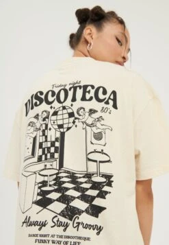 YOURTURN Unisex - T-Shirt Print - Mottled Light Brown -Dameskledingwinkel effd2747a979496f960042514358cad9