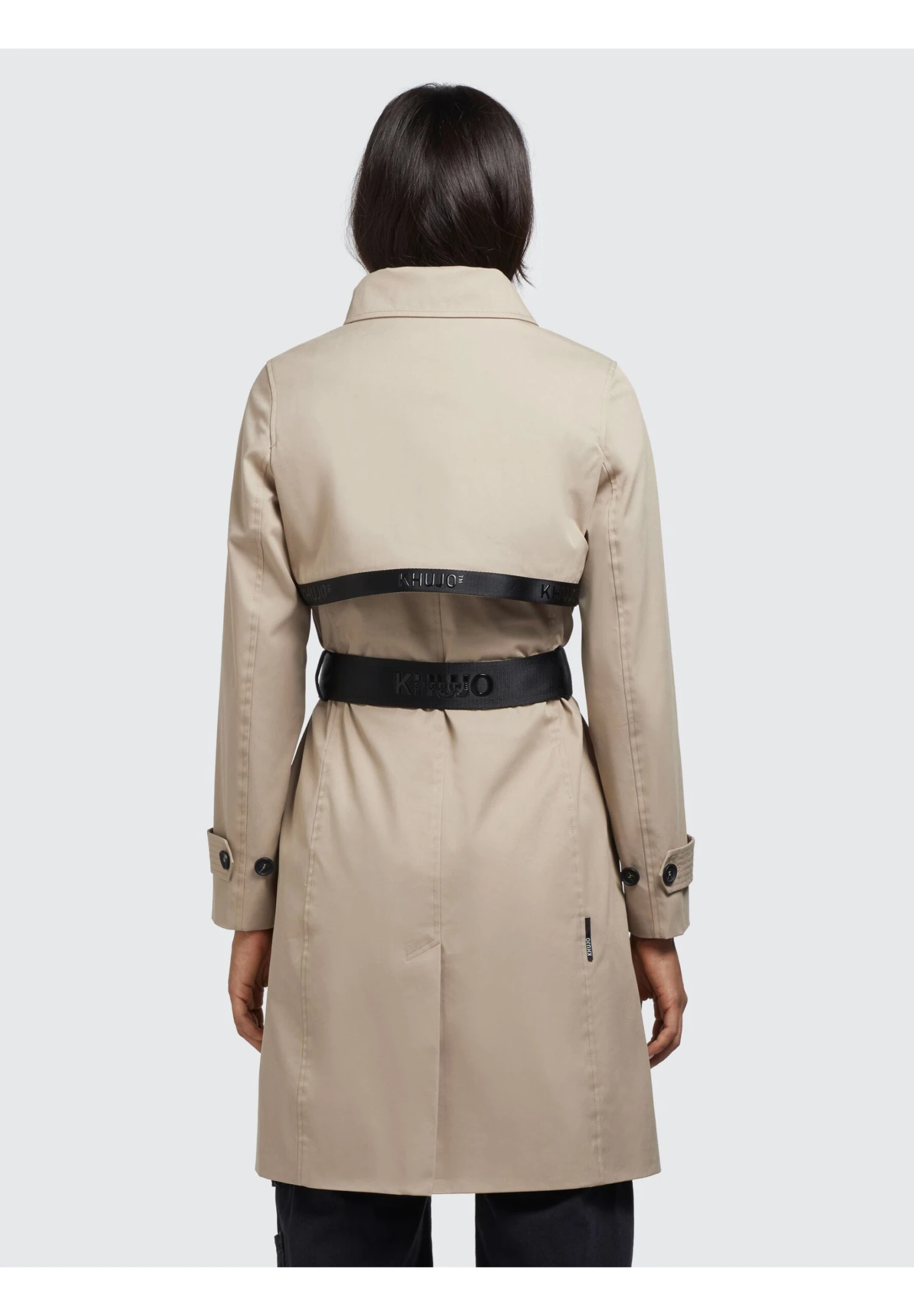 Khujo Trenchcoat - Beige 3 Khujo Trenchcoat - Beige - Afbeelding 3