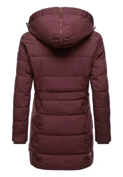 Marikoo Lieblings - Winterjas - Dark Red Melange -Dameskledingwinkel f323ea0d8f7e494ca8c8ea9d9b874e54