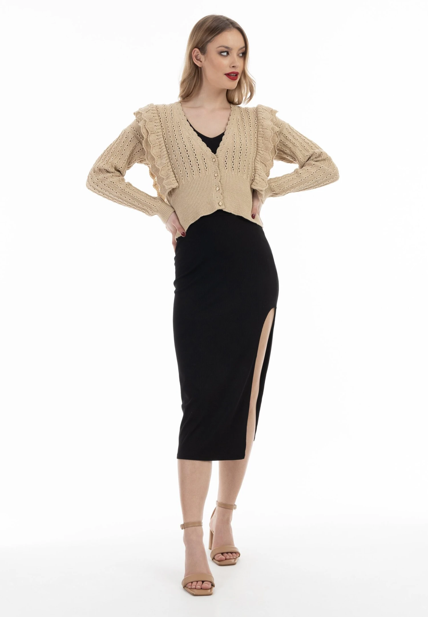 Faina Vest - Sand 2 Faina Vest - Sand - Afbeelding 2