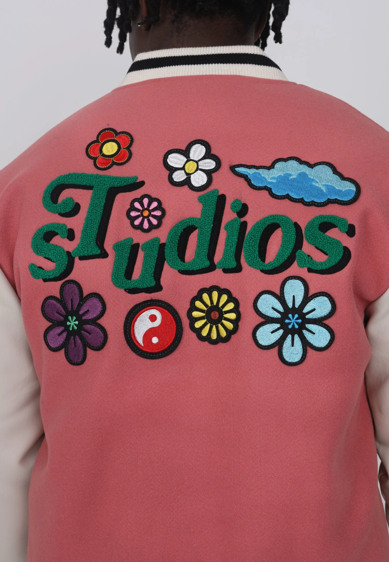 Lamar Varsity Jacket Unisex - Imitatieleren Jas - Coral 9 Lamar Varsity Jacket Unisex - Imitatieleren Jas - Coral - Afbeelding 9