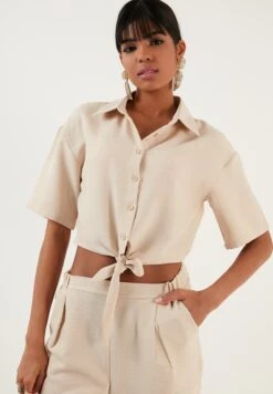 LELA Regular Fit - Overhemdblouse - Stone -Dameskledingwinkel fa6d3fc56307430f94e0bd3b7b5c8ff8